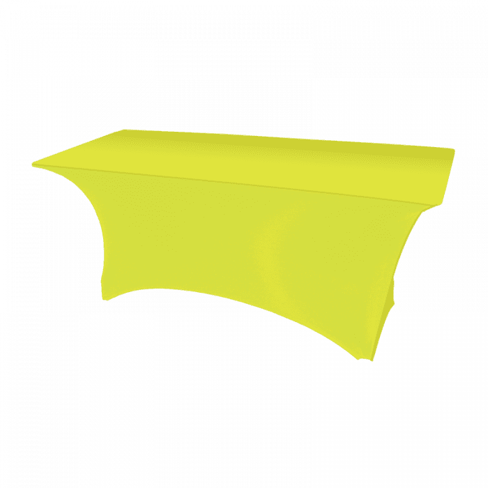 neon yellow stretch fit table cover