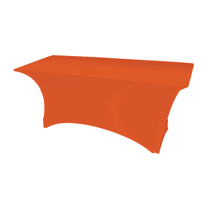 neon orange stretch fit table cover
