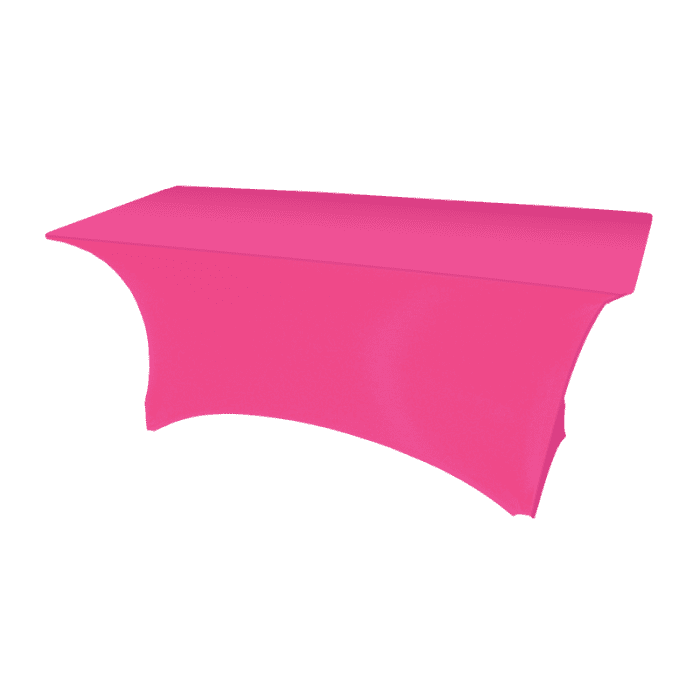 neon pink stretch fit table cover