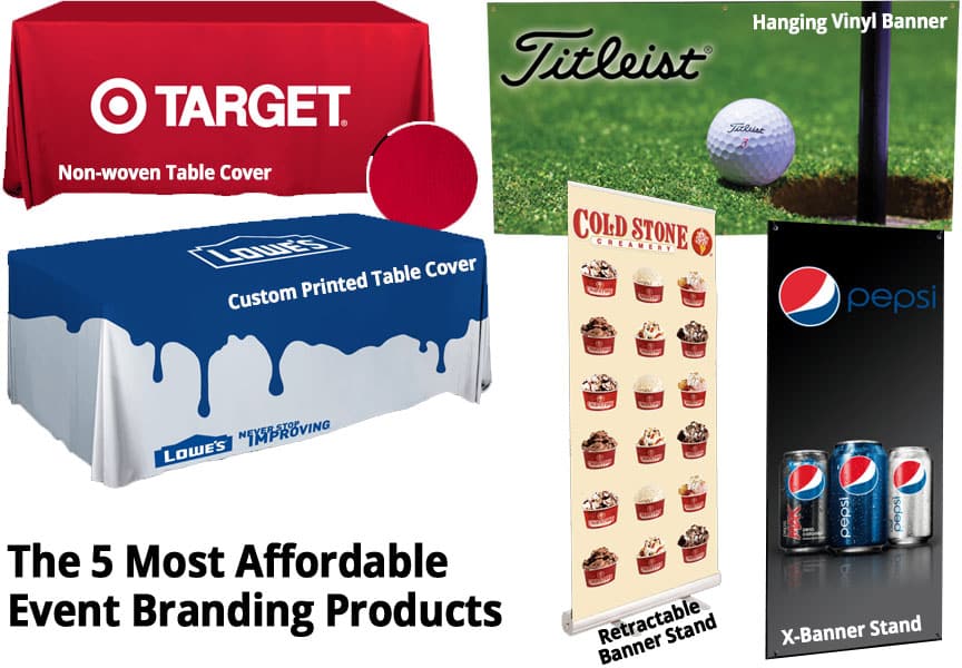 5 most affordable event branding products