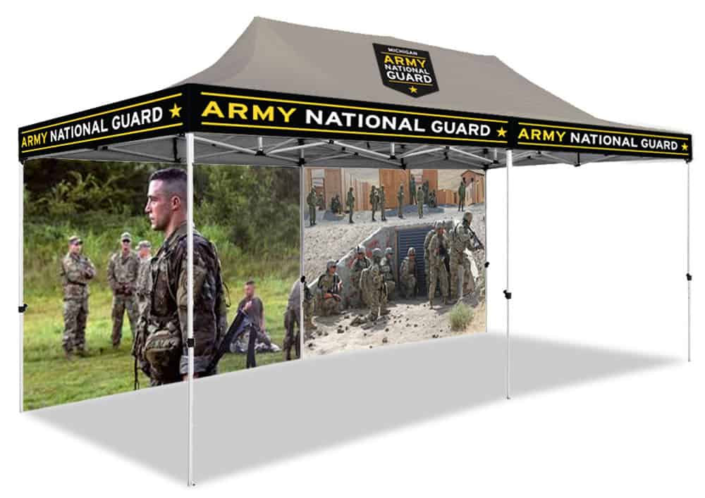 Military Branded Pop Up Canopy Tents: Strong as Soldiers - Red Iron Brand