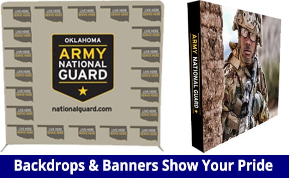 backdrops banners national guard