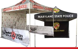 custom branded tents are effective marketing tools