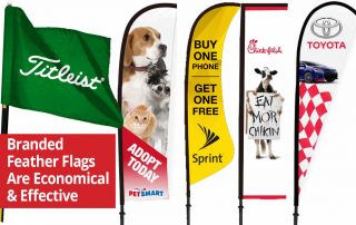 Branded Feather & Advertising Flags Are Economical & Effective