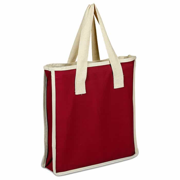 Red Fabric Bag with Carrying Handle