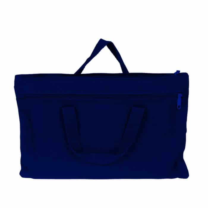 Zippered Bag with Carrying Handle in Navy