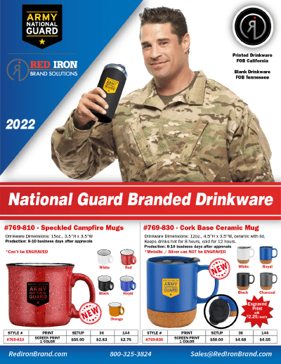 Red Iron Brand National Guard Drinkware 2021