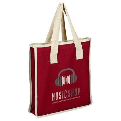 Canvas Shopping Bag in four colors with Natural Color Handles