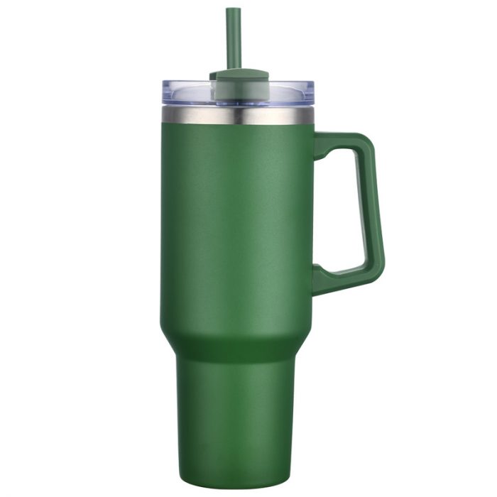 40 oz. Travel Mug with Handle and Straw - Image 3