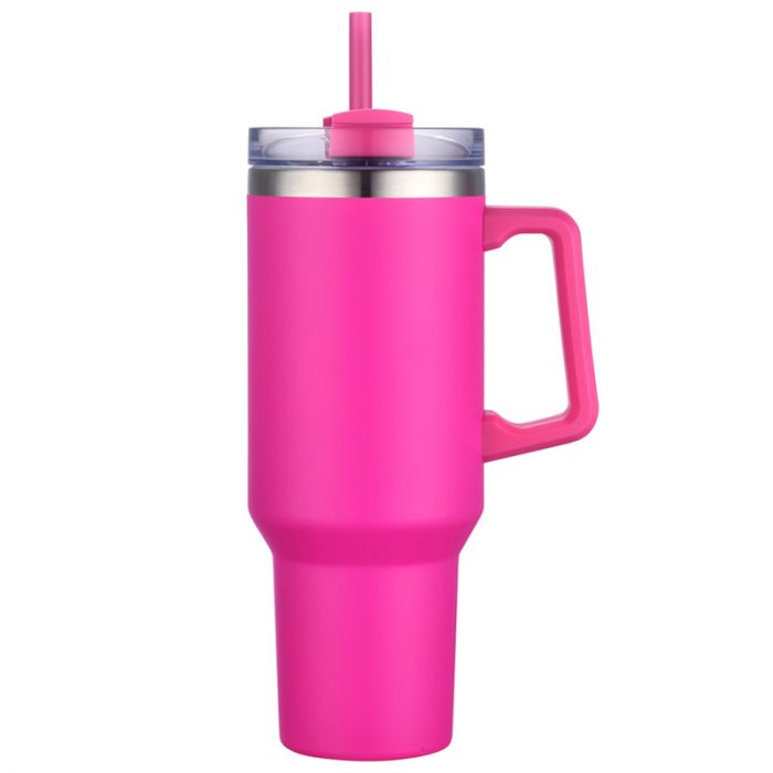 40 oz. Travel Mug with Handle and Straw - Image 5