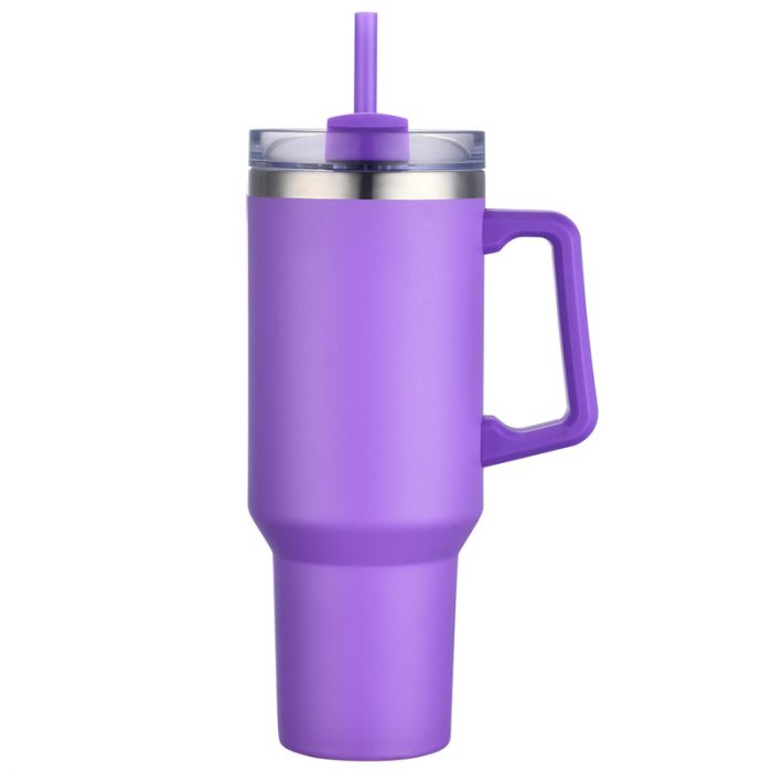 40 oz. Travel Mug with Handle and Straw - Image 7