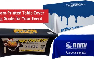 Custom-Printed Table Cover Sizing Guide for Your Event