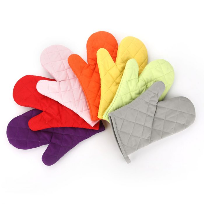 Printed Bright and Stylish Heat-Resistant Oven Mitt - Set of 2 - Image 2