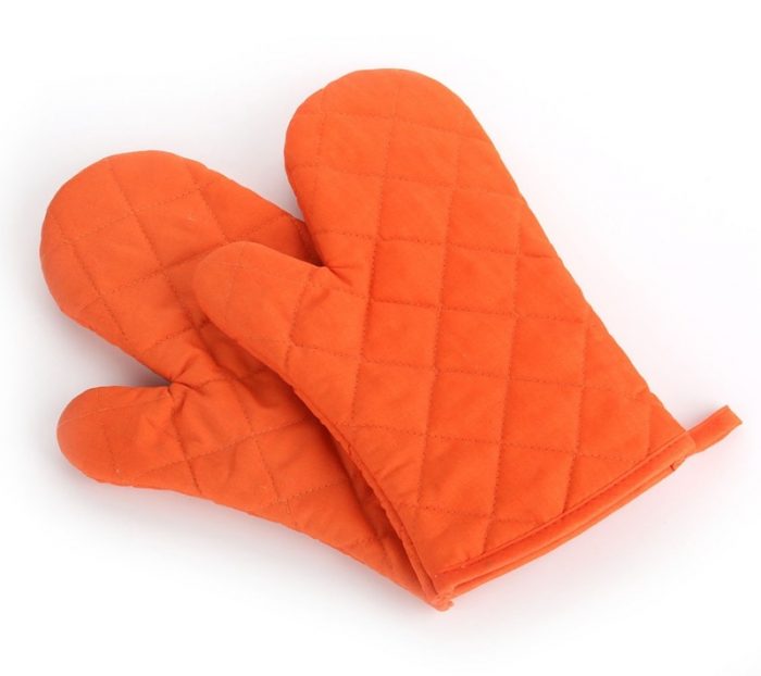 Blank Bright and Stylish Heat-Resistant Oven Mitt - Set of 2 - Image 4